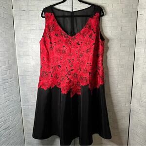 Gabby skye Womens Dress Fit & Flare Floral Sleeveless evening party plus size
